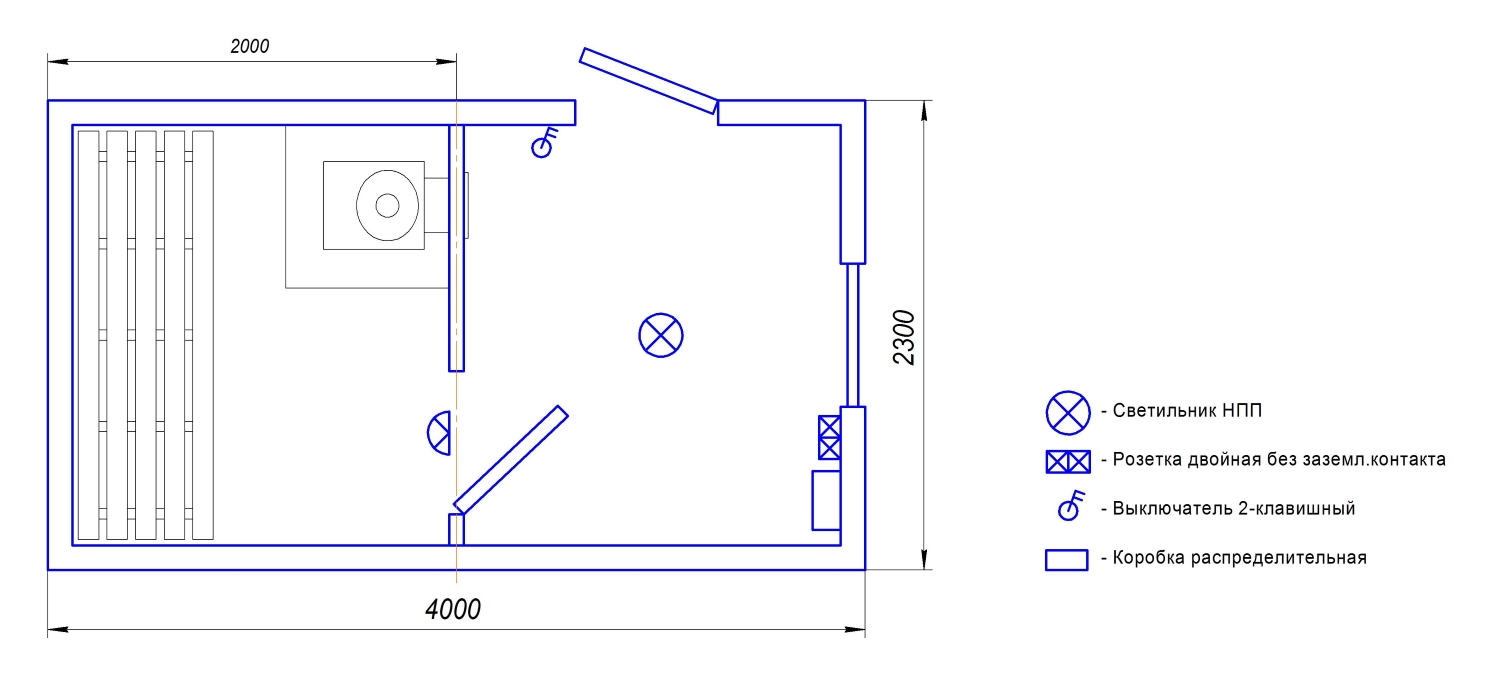 Готовая баня «Берёзка» размером 3,7×2,3 м с отделкой фальш-брусом
